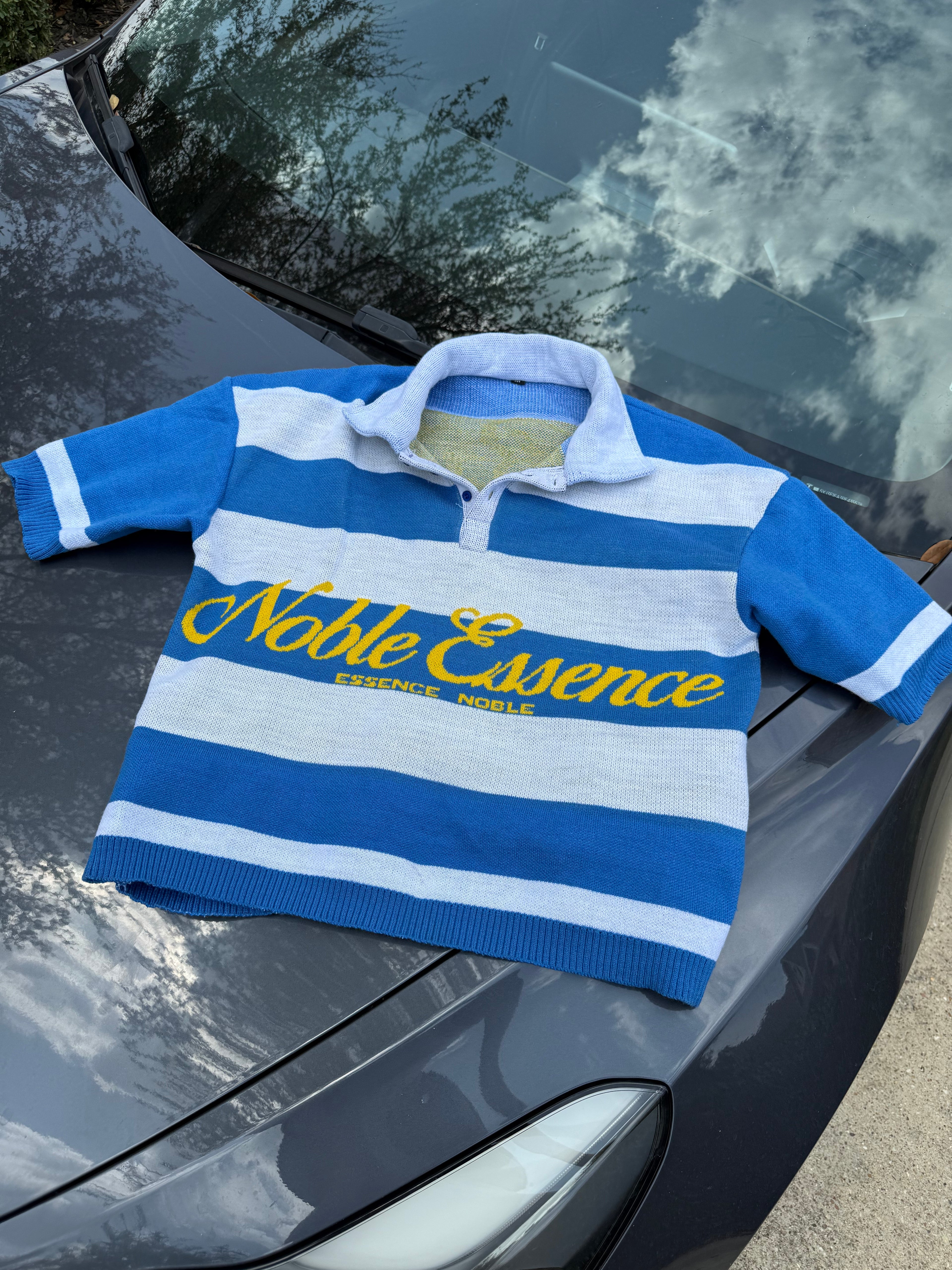Blue Noble Knitted Polo